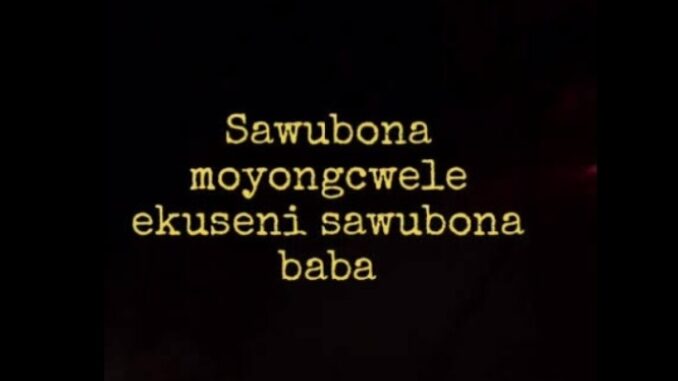 Uj ttactso - Sawubona moyongcwele