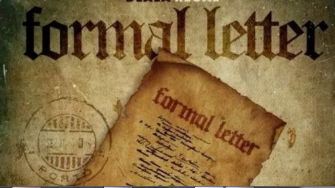 Dlala Regal – Formal Letter